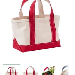 Mini boat and tote red LL Bean
